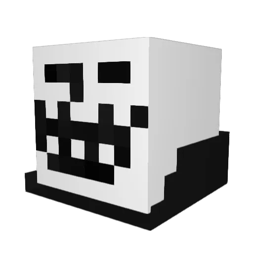 rydedr Minecraft avatar head, 3D render