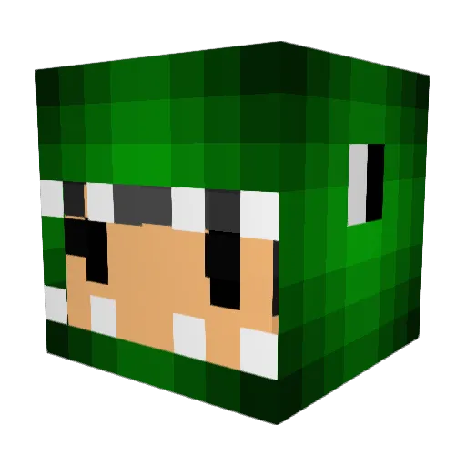 rydeeerrr Minecraft avatar head, 3D render