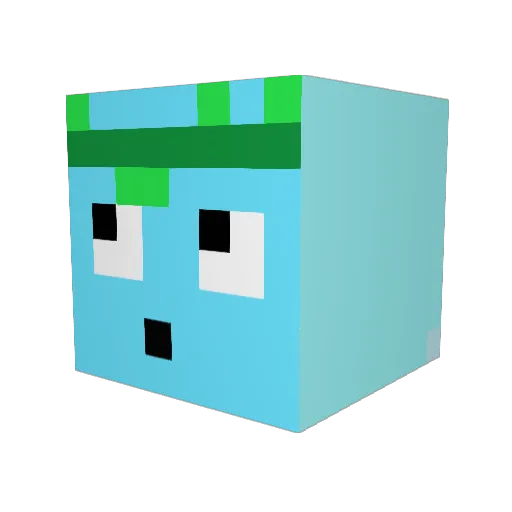 ryder100613 Minecraft avatar head, 3D render