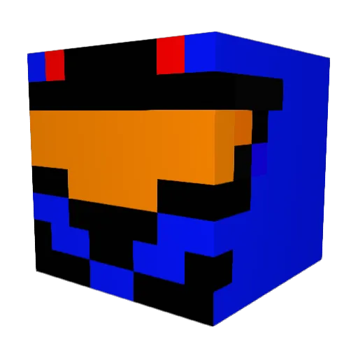 ryder22 Minecraft avatar head, 3D render