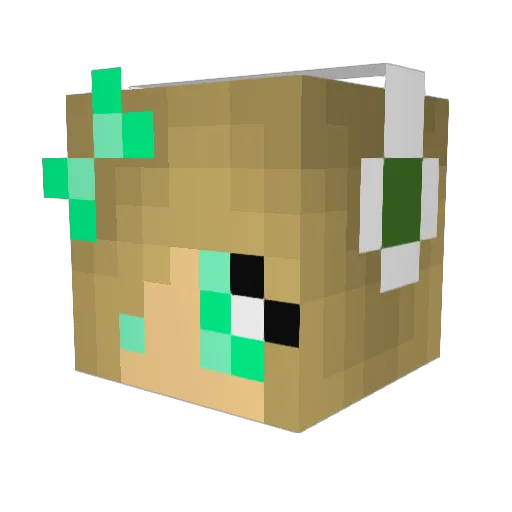 rydholms Minecraft avatar head, 3D render