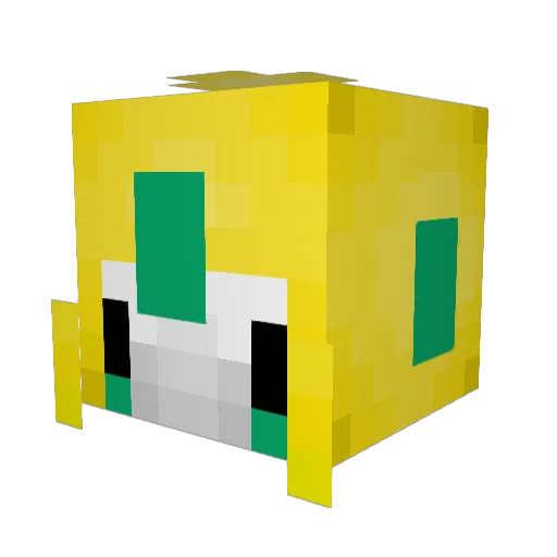 ryely Minecraft avatar head, 3D render