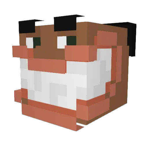 ryemiz Minecraft avatar head, 3D render