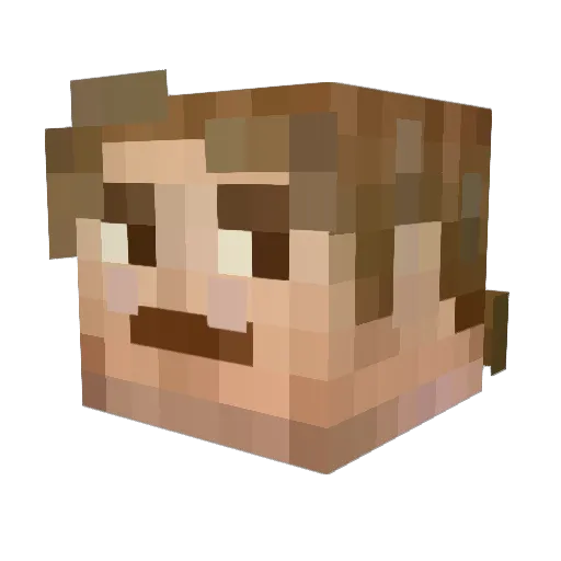 rygosluvr Minecraft avatar head, 3D render