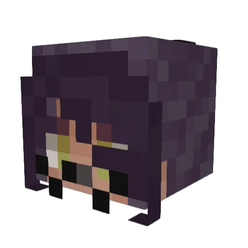 ryhaze Minecraft avatar head, 3D render