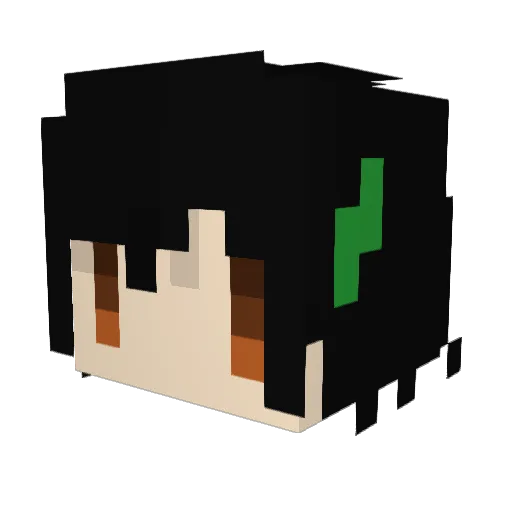 ryium Minecraft avatar head, 3D render