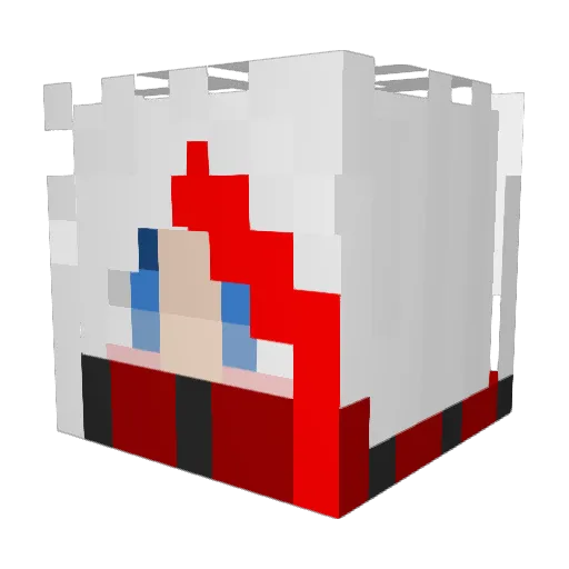 rykenthlaw Minecraft avatar head, 3D render
