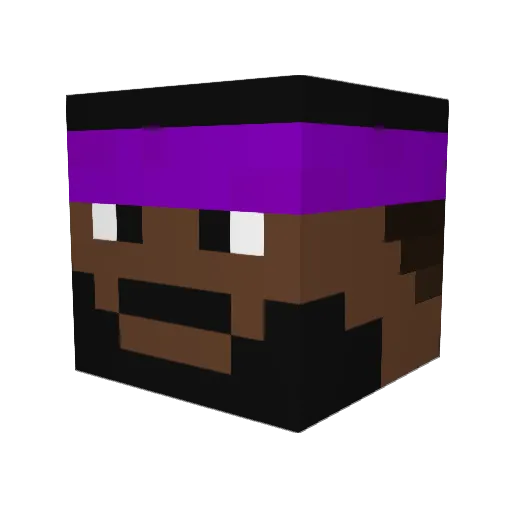 rykerfamous Minecraft avatar head, 3D render