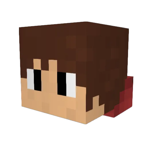 rykerfv Minecraft avatar head, 3D render