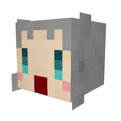 rykit Minecraft avatar head, 3D render