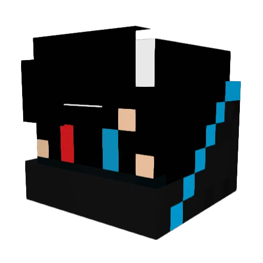 ryksu Minecraft avatar head, 3D render