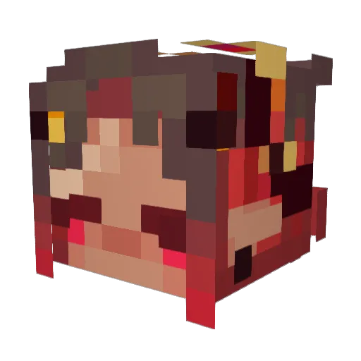 rylands_graces_ Minecraft avatar head, 3D render