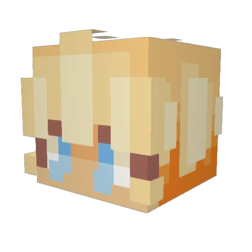 rylandsgraces Minecraft avatar head, 3D render