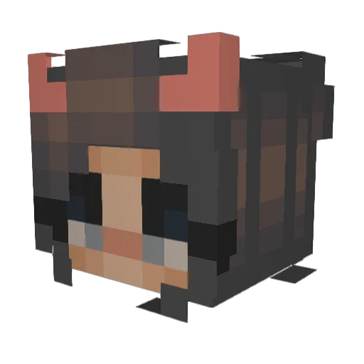 rylieeee Minecraft avatar head, 3D render