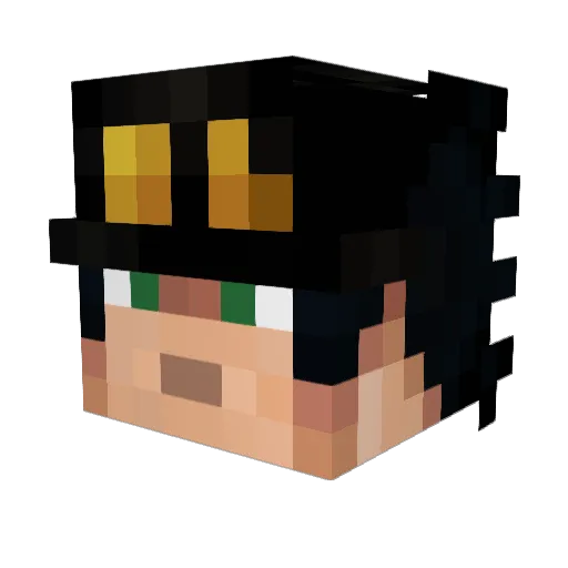 rynnljr Minecraft avatar head, 3D render