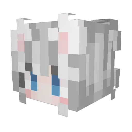 ryo0116 Minecraft avatar head, 3D render