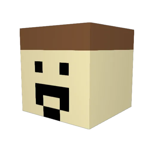 ryo339 Minecraft avatar head, 3D render