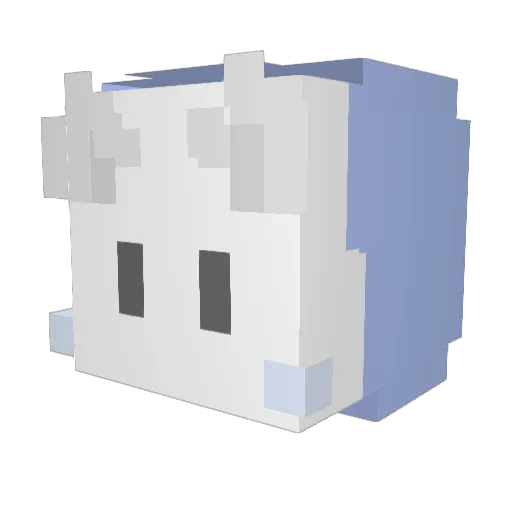 ryo_d4 Minecraft avatar head, 3D render