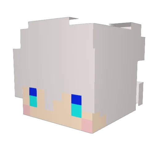ryo_icy Minecraft avatar head, 3D render