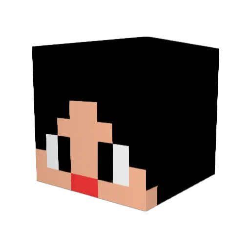 ryoga0418 Minecraft avatar head, 3D render