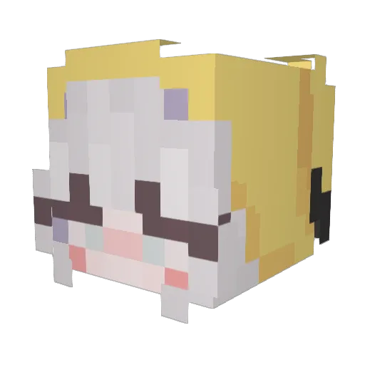 ryoga221 Minecraft avatar head, 3D render