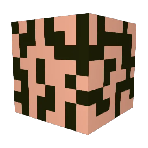 ryoheeee Minecraft avatar head, 3D render