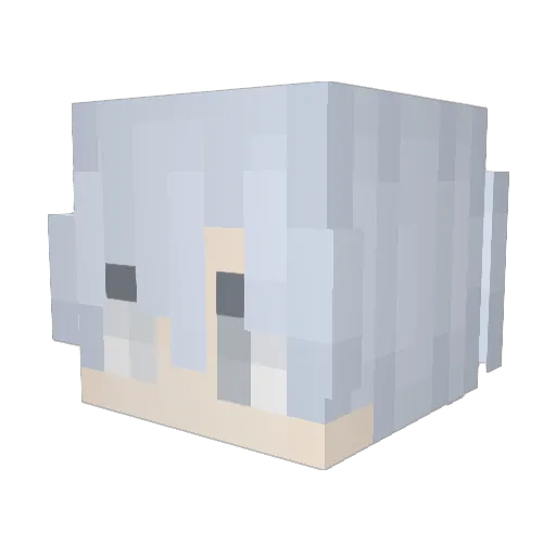 ryohi Minecraft avatar head, 3D render