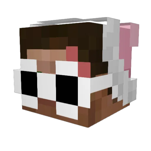 ryoikitenkai0 Minecraft avatar head, 3D render