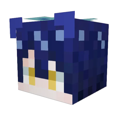 ryoka03 Minecraft avatar head, 3D render