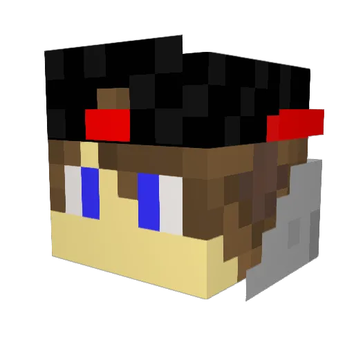 ryoma69 Minecraft avatar head, 3D render