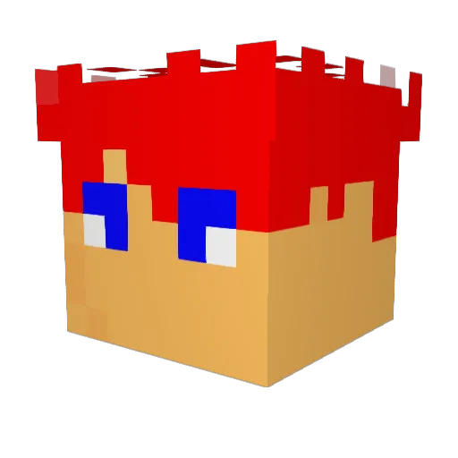 ryoryoryoryou1 Minecraft avatar head, 3D render