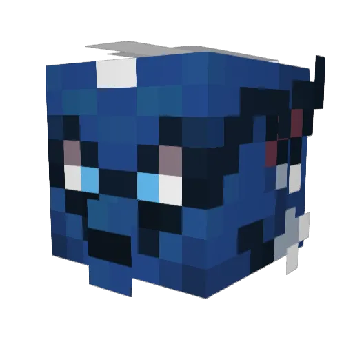 ryoseth Minecraft avatar head, 3D render