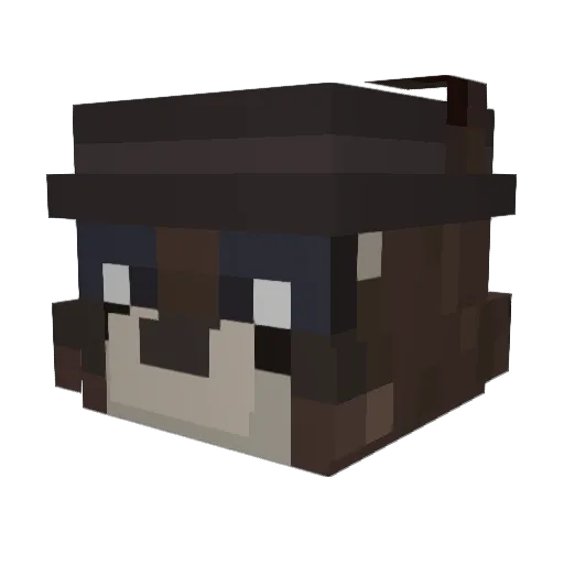 ryotapx Minecraft avatar head, 3D render