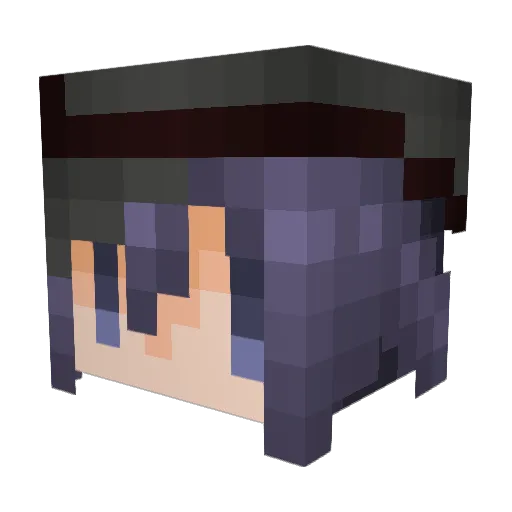 ryou_uryo Minecraft avatar head, 3D render