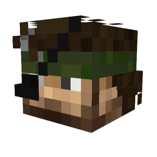 ryouken0238 Minecraft avatar head, 3D render