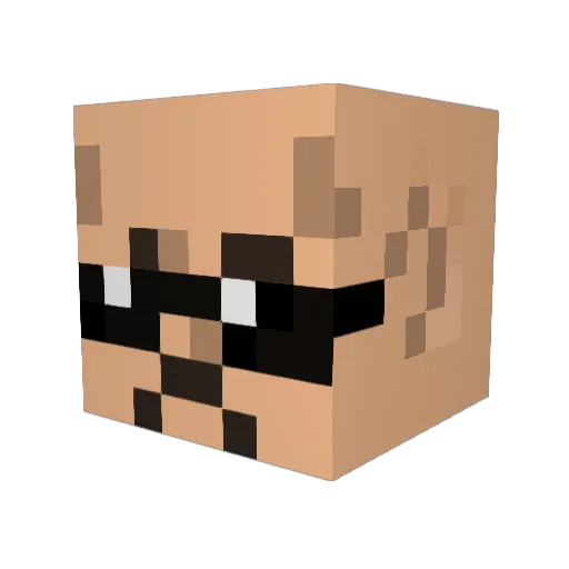ryousi_aityan Minecraft avatar head, 3D render