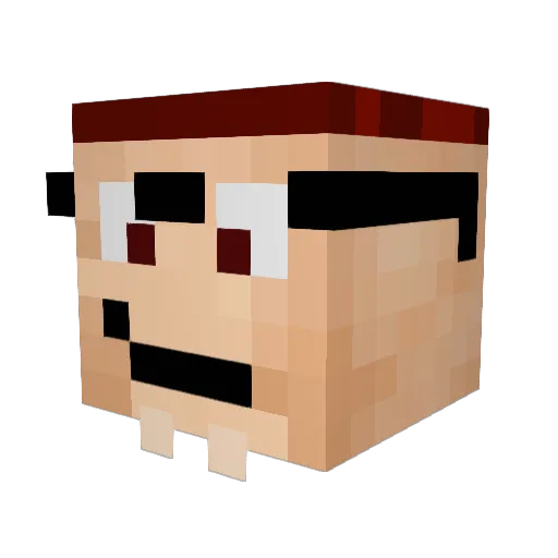 ryousl Minecraft avatar head, 3D render