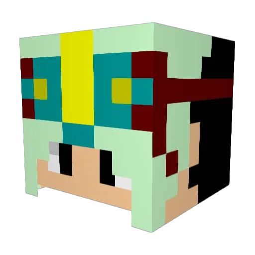 ryousuke1030 Minecraft avatar head, 3D render