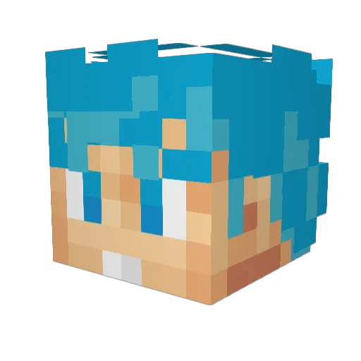 ryousuke1223 Minecraft avatar head, 3D render