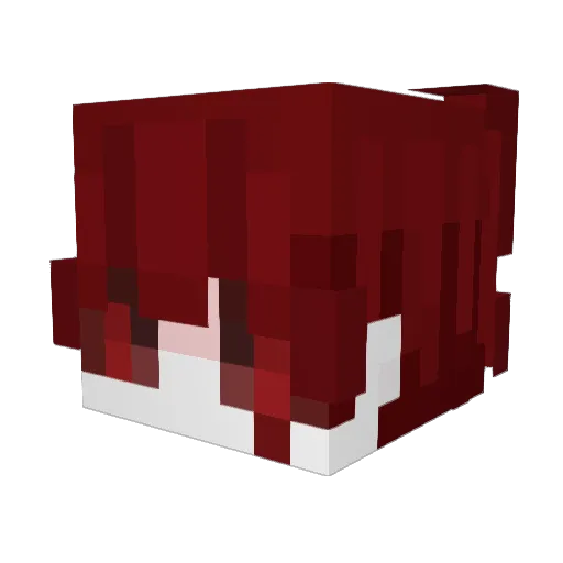 ryqia Minecraft avatar head, 3D render