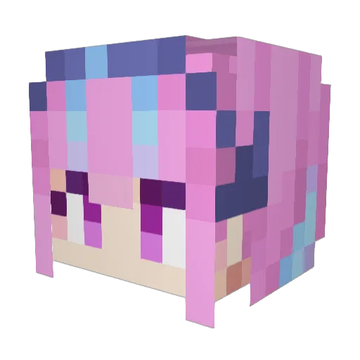 ryqx7 Minecraft avatar head, 3D render
