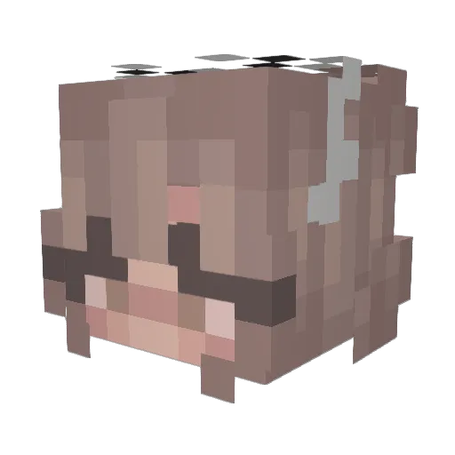 rysunia Minecraft avatar head, 3D render