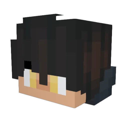 rythmqt Minecraft avatar head, 3D render