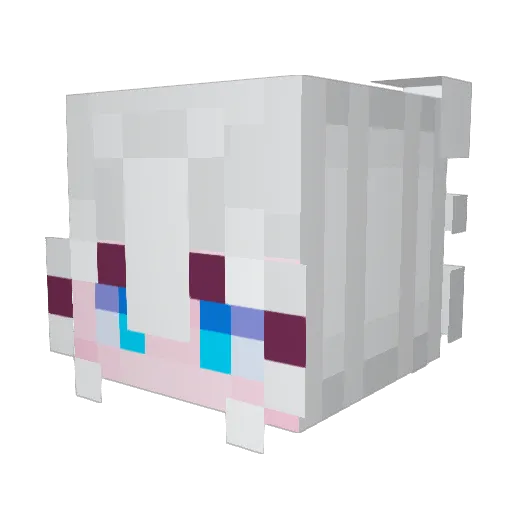 ryu_l23 Minecraft avatar head, 3D render