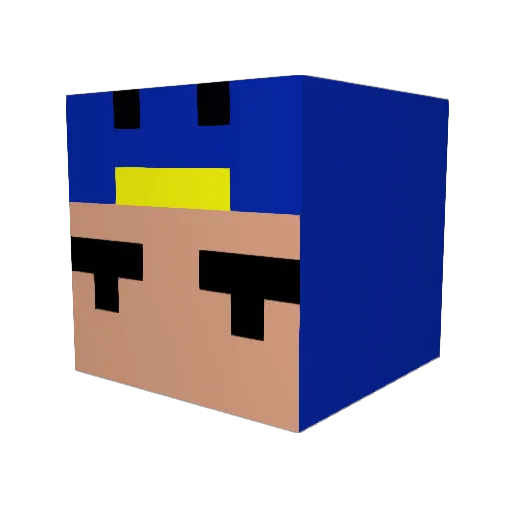 ryuga0426 Minecraft avatar head, 3D render