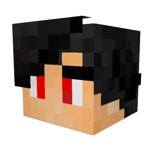 ryujin316 Minecraft avatar head, 3D render