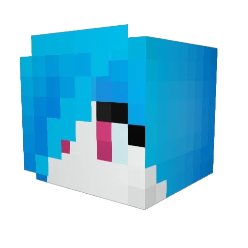 ryuka334 Minecraft avatar head, 3D render