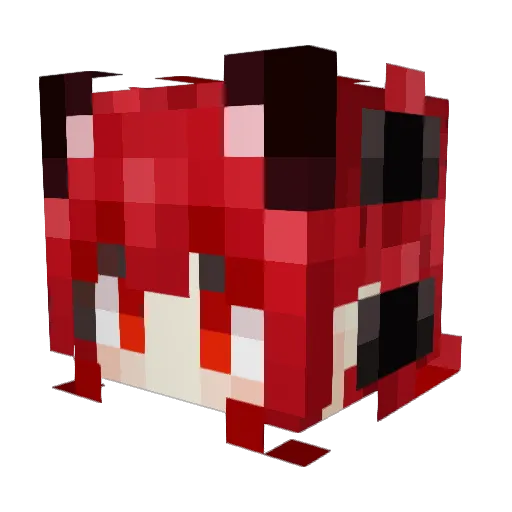 ryukako01 Minecraft avatar head, 3D render