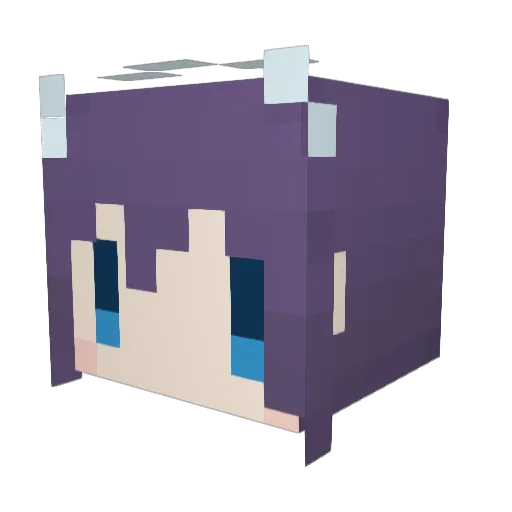 ryukatoki Minecraft avatar head, 3D render