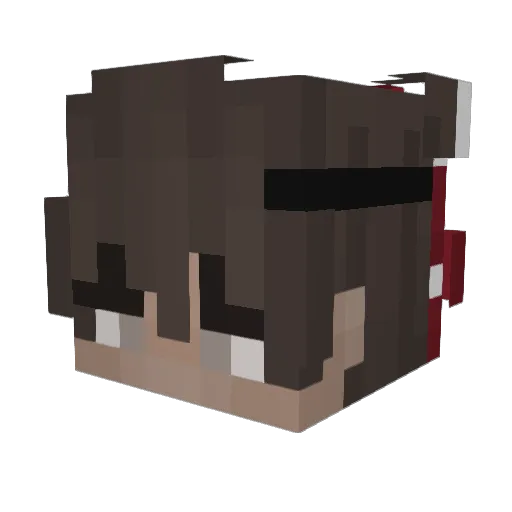 ryukyhd Minecraft avatar head, 3D render